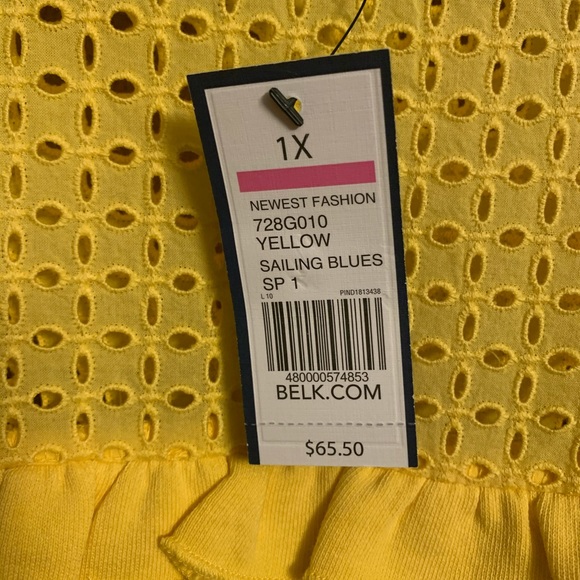 Crown & Ivy Eyelet Sweatshirt - Picture 2 of 2